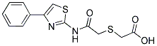 [(4-PHENYL-THIAZOL-2-YLCARBAMOYL)-METHYLSULFANYL]-ACETIC ACID 结构式