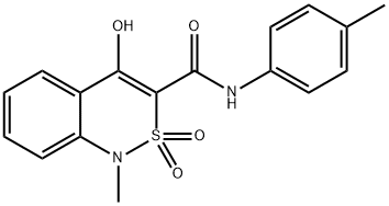 4-HYDROXY-1-METHYL-N-(4-METHYLPHENYL)-2,2-DIOXO-1,2-DIHYDRO-2LAMBDA6,1-BENZOTHIAZINE-3-CARBOXAMIDE 结构式