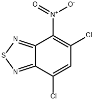5,7-DICHLORO-4-NITRO-2,1,3-BENZOTHIADIAZOLE 结构式