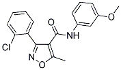 (3-(2-CHLOROPHENYL)-5-METHYLISOXAZOL-4-YL)-N-(3-METHOXYPHENYL)FORMAMIDE 结构式