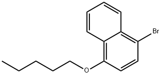 1-Bromo-4-(pentyloxy)naphthalene 结构式