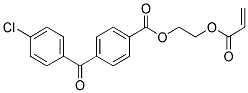 2-(ACRYLOYLOXY)ETHYL 4-(4-CHLOROBENZOYL)BENZOATE 结构式