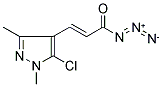 1-Azido-3-(5-chloro-1,3-dimethyl-1H-pyrazol-4-yl)prop-2-en-1-one 结构式