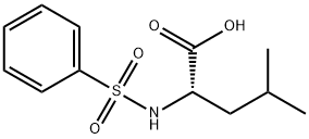 2-BENZENESULFONYLAMINO-4-METHYL-PENTANOIC ACID 结构式