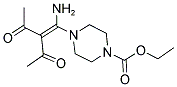 ETHYL 4-(2-ACETYL-1-AMINO-3-OXOBUT-1-ENYL)PIPERAZINE-1-CARBOXYLATE 结构式