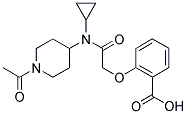 2-[2-((1-ACETYLPIPERIDIN-4-YL)CYCLOPROPYLAMINO)-2-OXOETHOXY]BENZOIC ACID 结构式