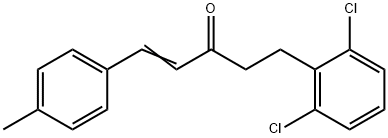 5-(2,6-DICHLOROPHENYL)-1-(4-METHYLPHENYL)-1-PENTEN-3-ONE 结构式