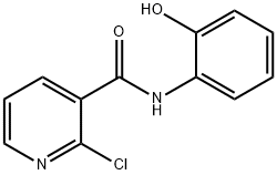 2-氯-N-(2-羟基苯基)烟酰胺 结构式