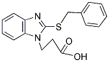 3-[2-(BENZYLTHIO)-1H-BENZIMIDAZOL-1-YL]PROPANOIC ACID 结构式