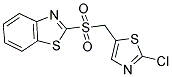 1,3-BENZOTHIAZOL-2-YL (2-CHLORO-1,3-THIAZOL-5-YL)METHYL SULFONE 结构式