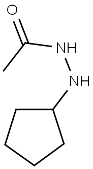 N-ACETYL-N'-CYCLOPENTYL HYDRAZINE 结构式