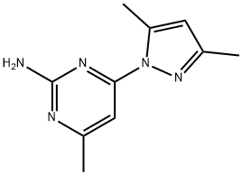 4-(3,5-二甲基-1H-吡唑-1-基)-6-甲基嘧啶-2-胺 结构式