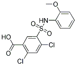 2,4-DICHLORO-5-(2-METHOXY-PHENYLSULFAMOYL)-BENZOIC ACID 结构式