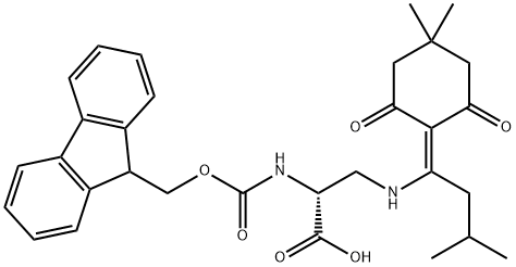 FMOC-D-DAP(IVDDE)-OH 结构式