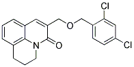 6-[(2,4-DICHLOROBENZYLOXY)METHYL]-2,3-DIHYDRO-(1H,5H)-BENZO[IJ]QUINOLIZIN-5-ONE 结构式