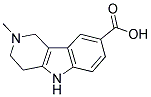 2-METHYL-2,3,4,5-TETRAHYDRO-1H-PYRIDO[4,3-B]INDOLE-8-CARBOXYLIC ACID 结构式