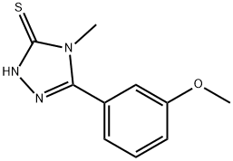 5-(3-甲氧苯基)-4-甲基-4H-1,2,4-三唑-3-硫醇 结构式