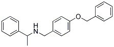 (4-BENZYLOXY-BENZYL)-(1-PHENYL-ETHYL)-AMINE 结构式