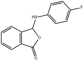 3-((4-氟苯基)氨基)异苯并呋喃-1(3H)-酮 结构式