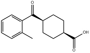 CIS-4-(2-METHYLBENZOYL)CYCLOHEXANE-1-CARBOXYLIC ACID 结构式