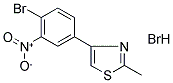 4-(4-BROMO-3-NITROPHENYL)-2-METHYL-1,3-THIAZOLE HYDROBROMIDE 结构式