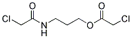 3-[(2-CHLOROACETYL)AMINO]PROPYL 2-CHLOROACETATE 结构式