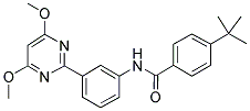 4-TERT-BUTYL-N-[3-(4,6-DIMETHOXYPYRIMIDIN-2-YL)PHENYL]BENZAMIDE 结构式