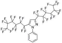 3,5-Bis(perfluorohexyl)-1-phenylpyrazole 结构式