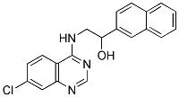 2-[(7-CHLORO-4-QUINAZOLINYL)AMINO]-1-(2-NAPHTHYL)-1-ETHANOL 结构式