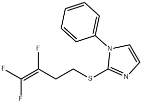 1-PHENYL-1H-IMIDAZOL-2-YL 3,4,4-TRIFLUORO-3-BUTENYL SULFIDE 结构式