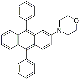 9,10-DIPHENYL-2-N-MORPHOLINOANTHRACENE 结构式