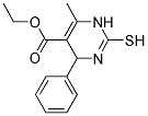 2-MERCAPTO-6-METHYL-4-PHENYL-1,4-DIHYDRO-PYRIMIDINE-5-CARBOXYLIC ACID ETHYL ESTER 结构式