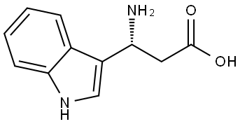 (S)-3-Amino-3-(1H-indol-3-yl)-propionic acid 结构式