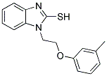 1-[2-(3-METHYLPHENOXY)ETHYL]-1H-BENZIMIDAZOLE-2-THIOL 结构式