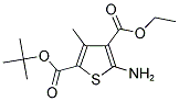 5-AMINO-3-METHYL-THIOPHENE-2,4-DICARBOXYLIC ACID 2-TERT-BUTYL ESTER 4-ETHYL ESTER 结构式