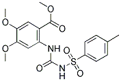 METHYL 4,5-DIMETHOXY-2-((N-((4-METHYLPHENYL)SULFONYL)CARBAMOYL)AMINO)BENZOATE 结构式