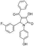 4-Benzoyl-5-(3-fluorophenyl)-3-hydroxy-1-(4-hydroxyphenyl)-1,5-dihydro-2H-pyrrol-2-one 结构式