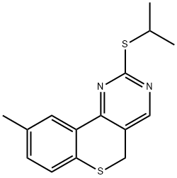 2-(ISOPROPYLSULFANYL)-9-METHYL-5H-THIOCHROMENO[4,3-D]PYRIMIDINE 结构式