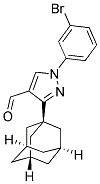 3-ADAMANTAN-1-YL-1-(3-BROMO-PHENYL)-1H-PYRAZOLE-4-CARBALDEHYDE 结构式