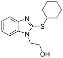 2-[2-(CYCLOHEXYLTHIO)-1H-BENZIMIDAZOL-1-YL]ETHANOL 结构式