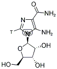 5-Aminoimidazole-4-carboxamide-1-beta-D-ribofuranoside, [3H]- 结构式