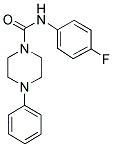 N-(4-FLUOROPHENYL)(4-PHENYLPIPERAZINYL)FORMAMIDE 结构式