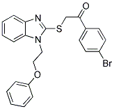 1-(4-BROMOPHENYL)-2-([1-(2-PHENOXYETHYL)-1H-BENZIMIDAZOL-2-YL]THIO)ETHANONE 结构式