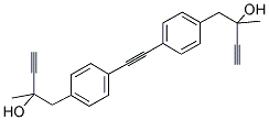 BIS(4-(2-HYDROXY-2-METHYLBUT-3-YNYL)PHENYL)ACETYLENE 结构式