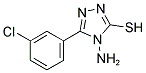 4-AMINO-5-(3-CHLOROPHENYL)-4H-1,2,4-TRIAZOLE-3-THIOL 结构式