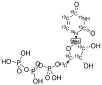 URIDINE 5'-TRIPHOSPHATE (U-13C9; U-15N2) 结构式