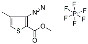 2-METHOXYCARBONYL-4-METHYLTHIOPHENE-3-DIAZONIUM HEXAFLUOROPHOSPHATE 结构式