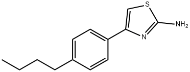 [4-(4-丁基苯基)噻唑-2-基]胺 结构式