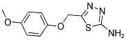 5-(4-METHOXY-PHENOXYMETHYL)-[1,3,4]THIADIAZOL-2-YLAMINE 结构式