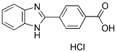4-(1H-苯并[D]咪唑-2-基)苯甲酸盐酸盐 结构式